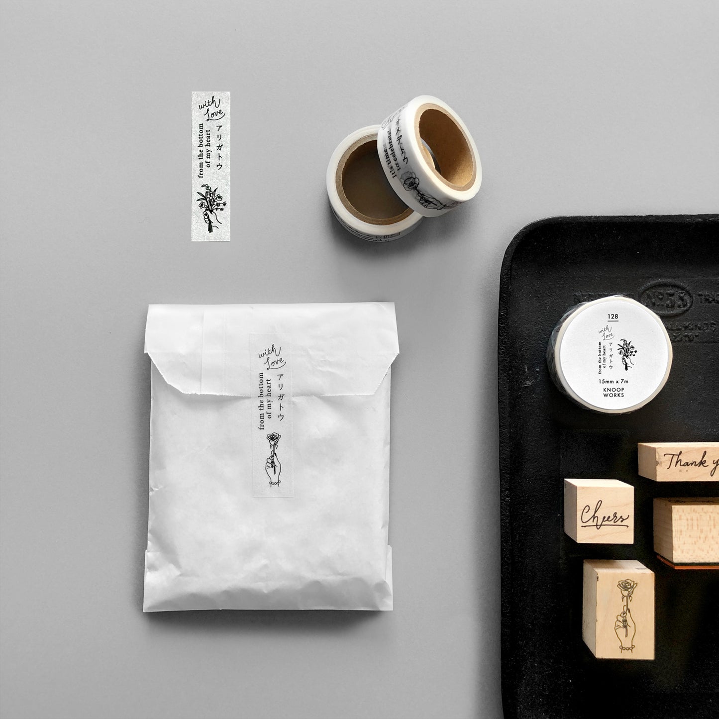 128_アリガトウ マスキングテープ