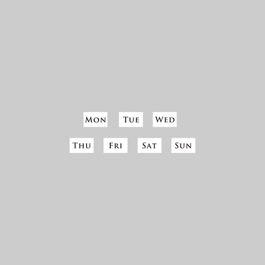 〈MON-SUN〉曜日7スタンプセット