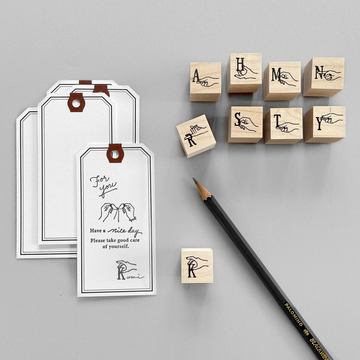 〈ALPHABET〉スタンプ|A-Z