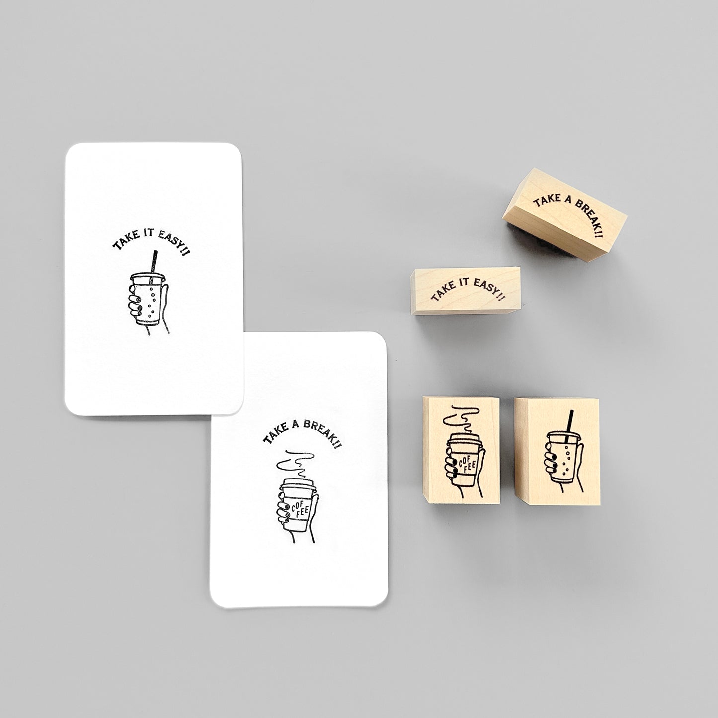 〈TAKE IT EASY〉スタンプ|のんびりいこう