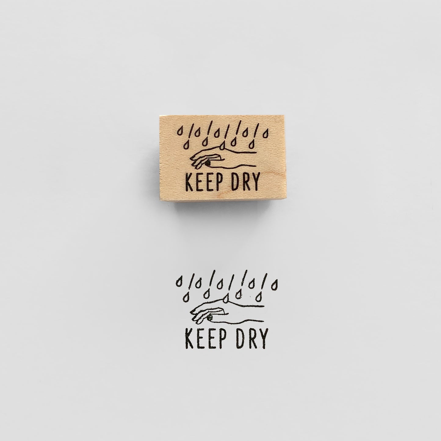 〈KEEP DRY〉スタンプ|水濡厳禁