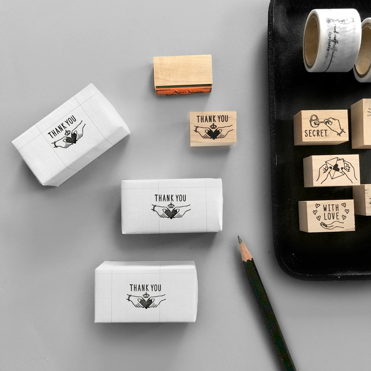 〈THANK YOU〉スタンプ|ありがとう