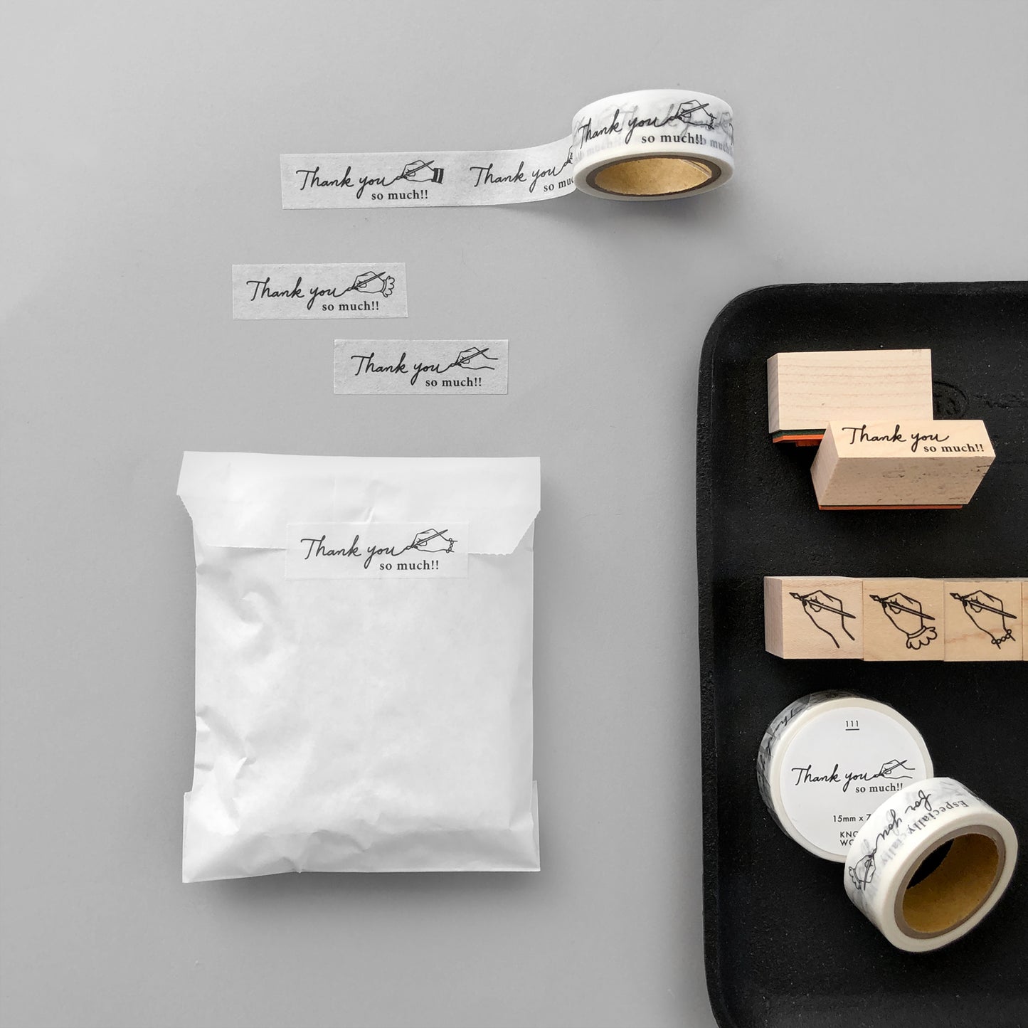 111_〈PEN〉Thank you so muchマスキングテープ|ありがとう