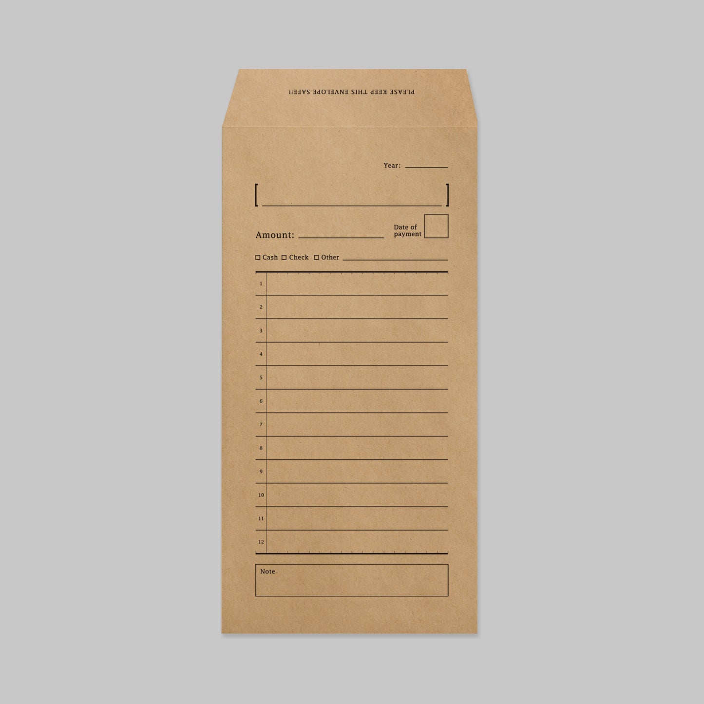 CASH ENVELOPE | 月謝袋(罫線)
