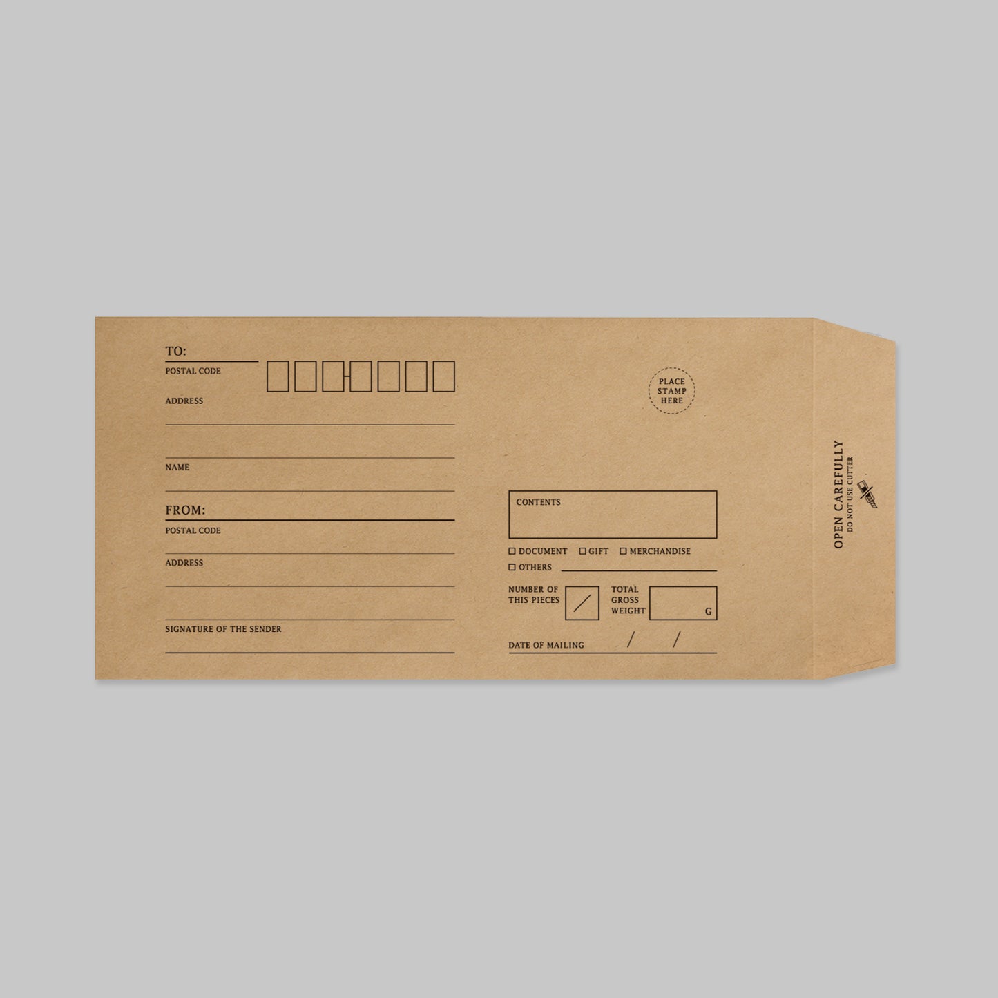 KRAFT ENVELOPE|クラフト封筒(S)