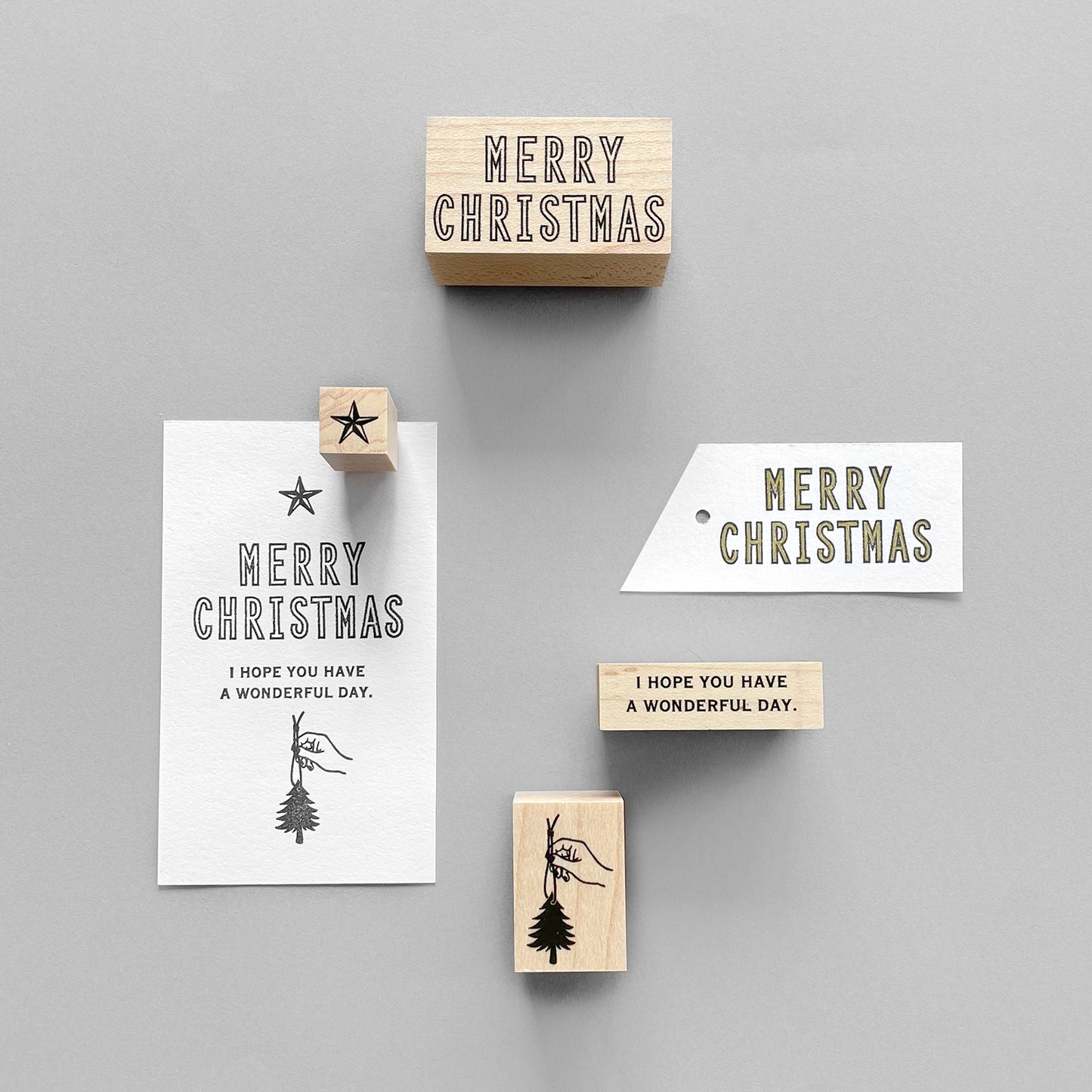 〈MERRY CHRISTMAS〉スタンプ|メリークリスマス