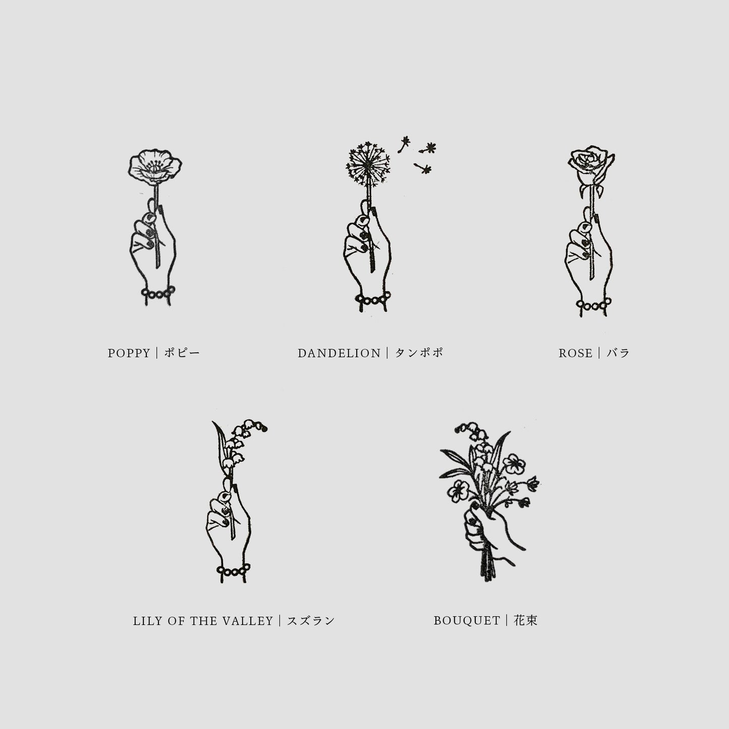 〈ROSE〉スタンプ|バラ