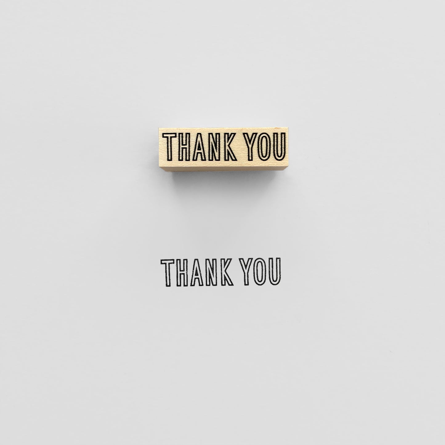 〈OUTLINE〉THANK YOUスタンプ|サンキュー