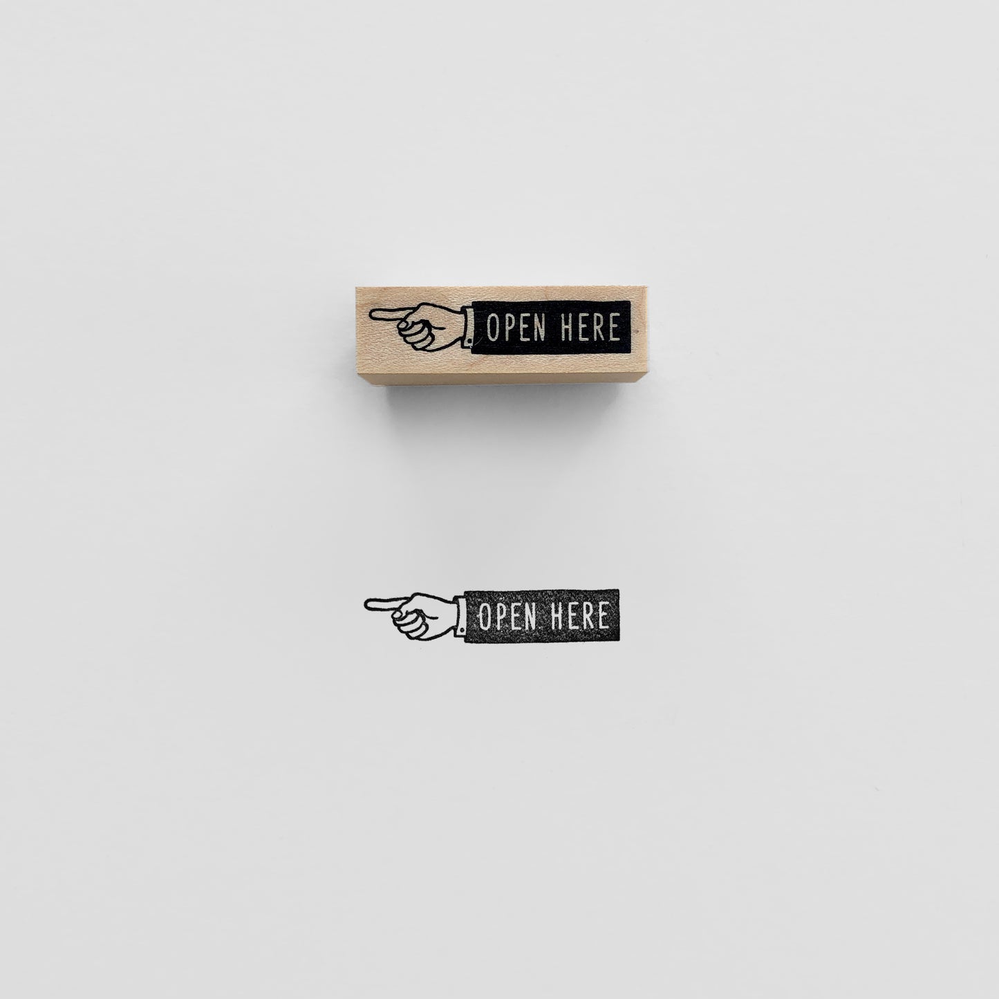 〈OPEN HERE〉スタンプ gentle man / lady