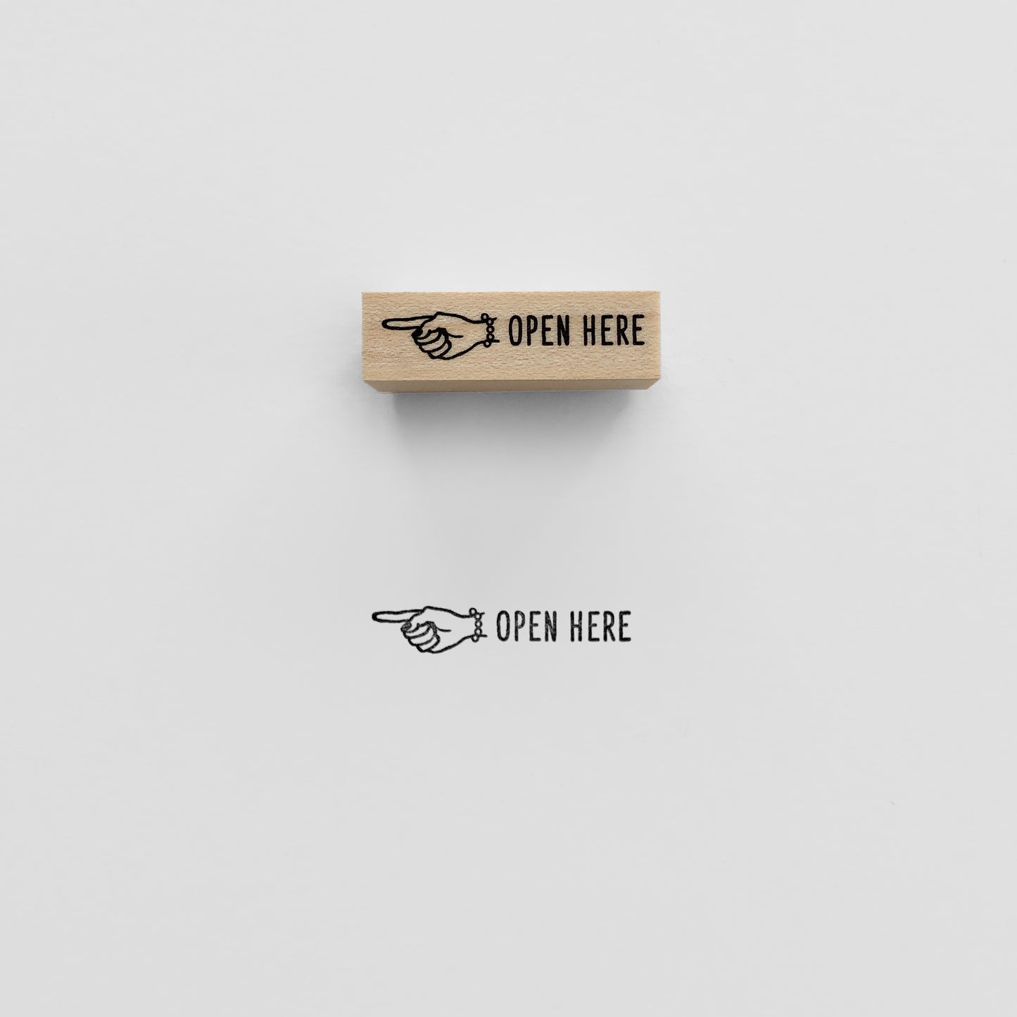 〈OPEN HERE〉スタンプ gentle man / lady