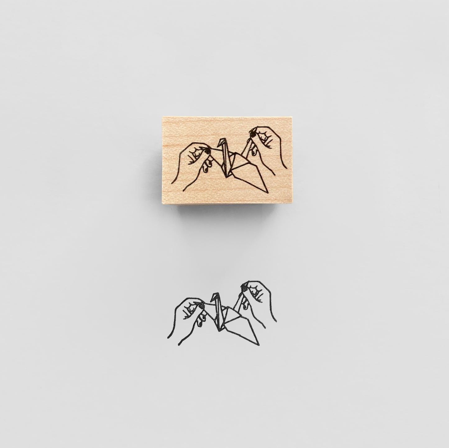 〈ORIGAMI CRANE〉スタンプ|折り鶴