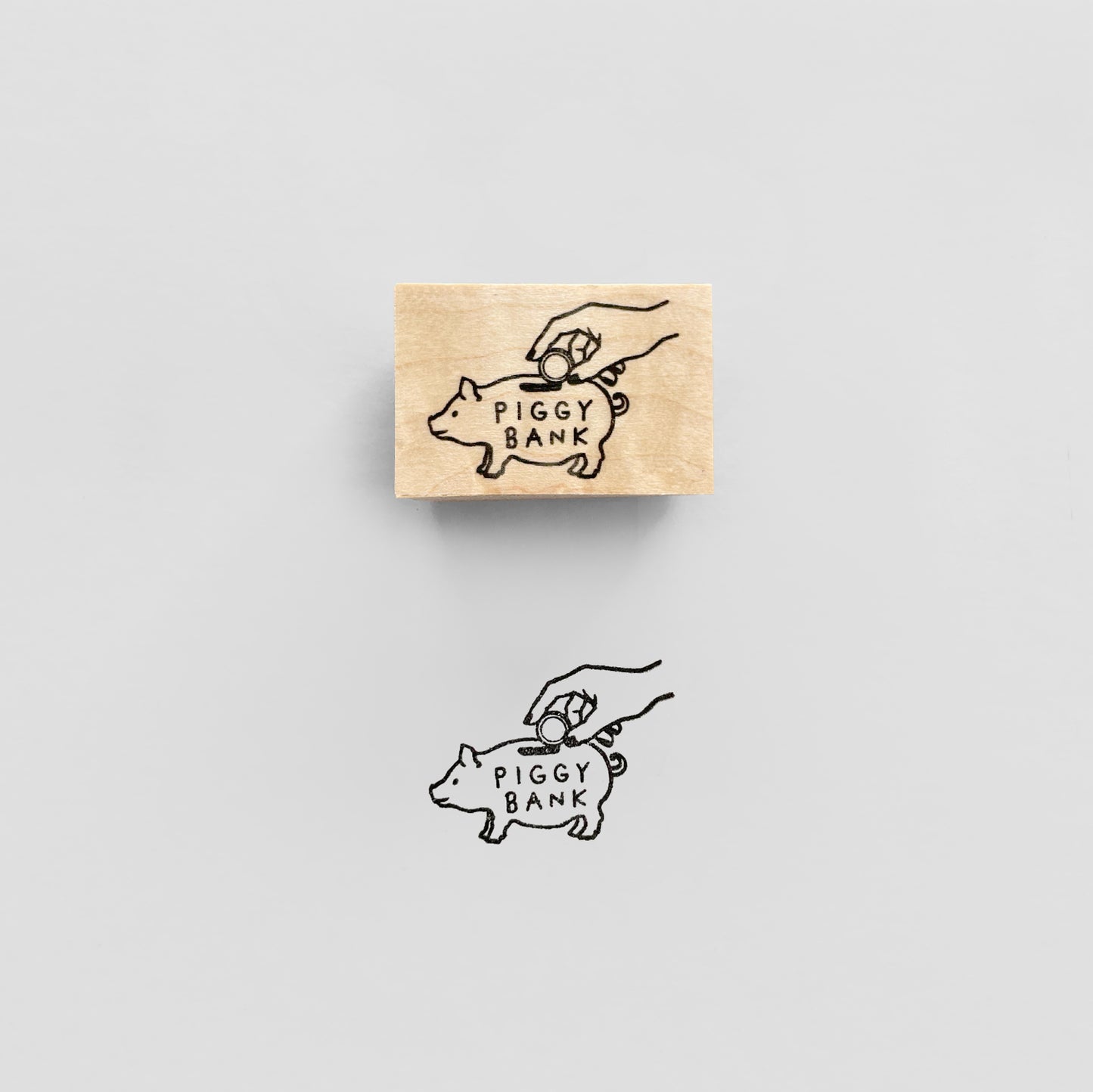 〈PIGGY BANK〉スタンプ|貯金箱