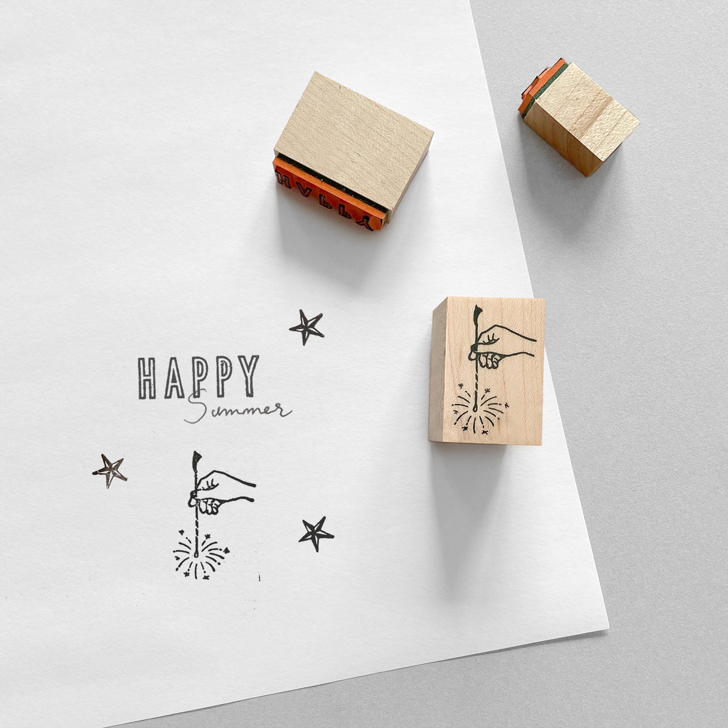 〈SPARKLER〉スタンプ|線香花火