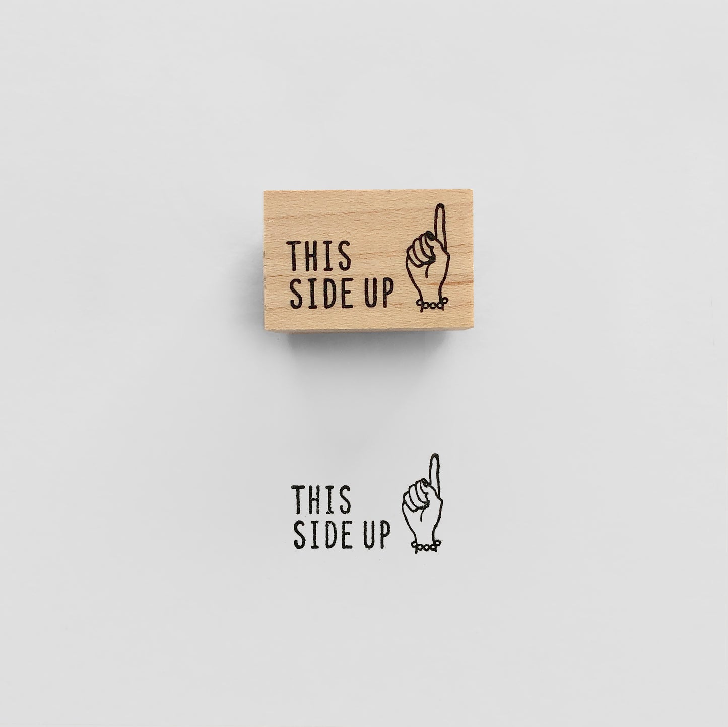 〈THIS SIDE UP〉スタンプ|天地無用