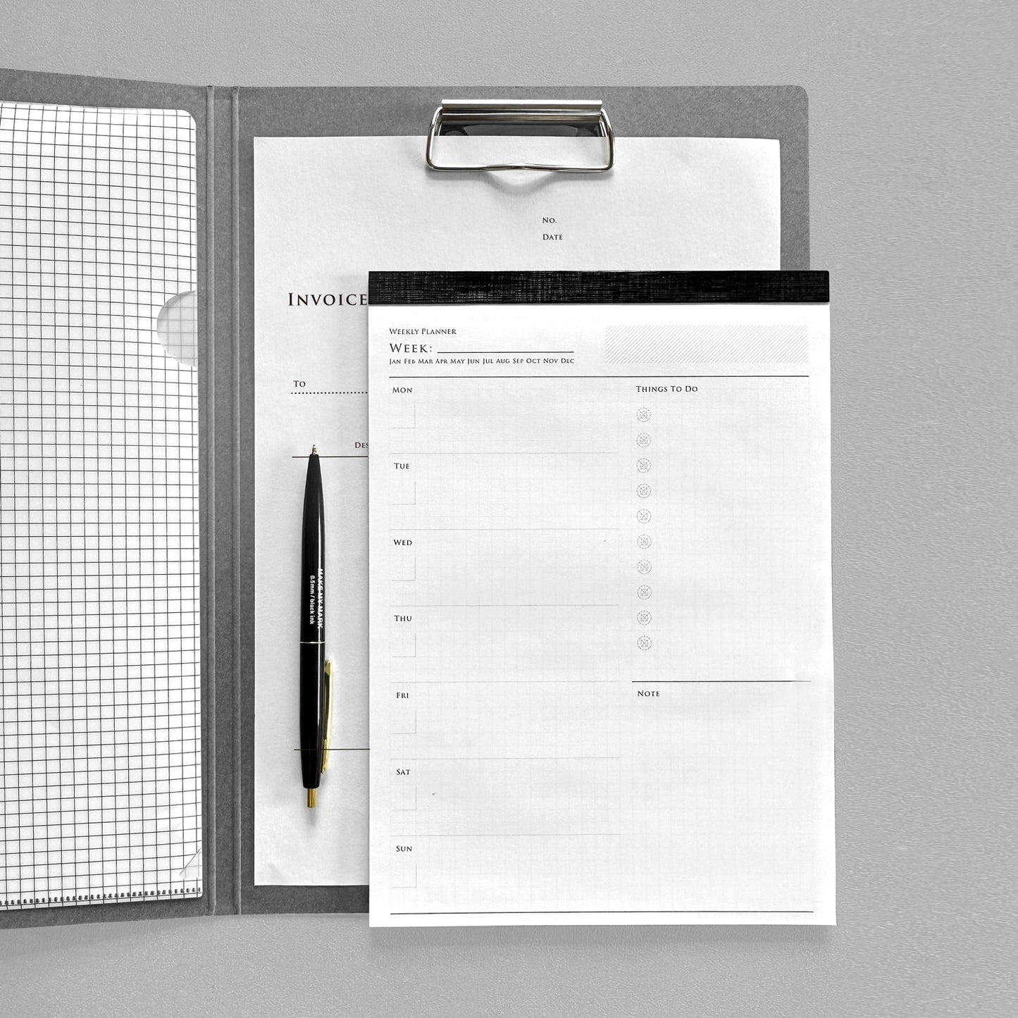 ORGANISE bifold folder｜クリップフォルダ – KNOOPWORKS