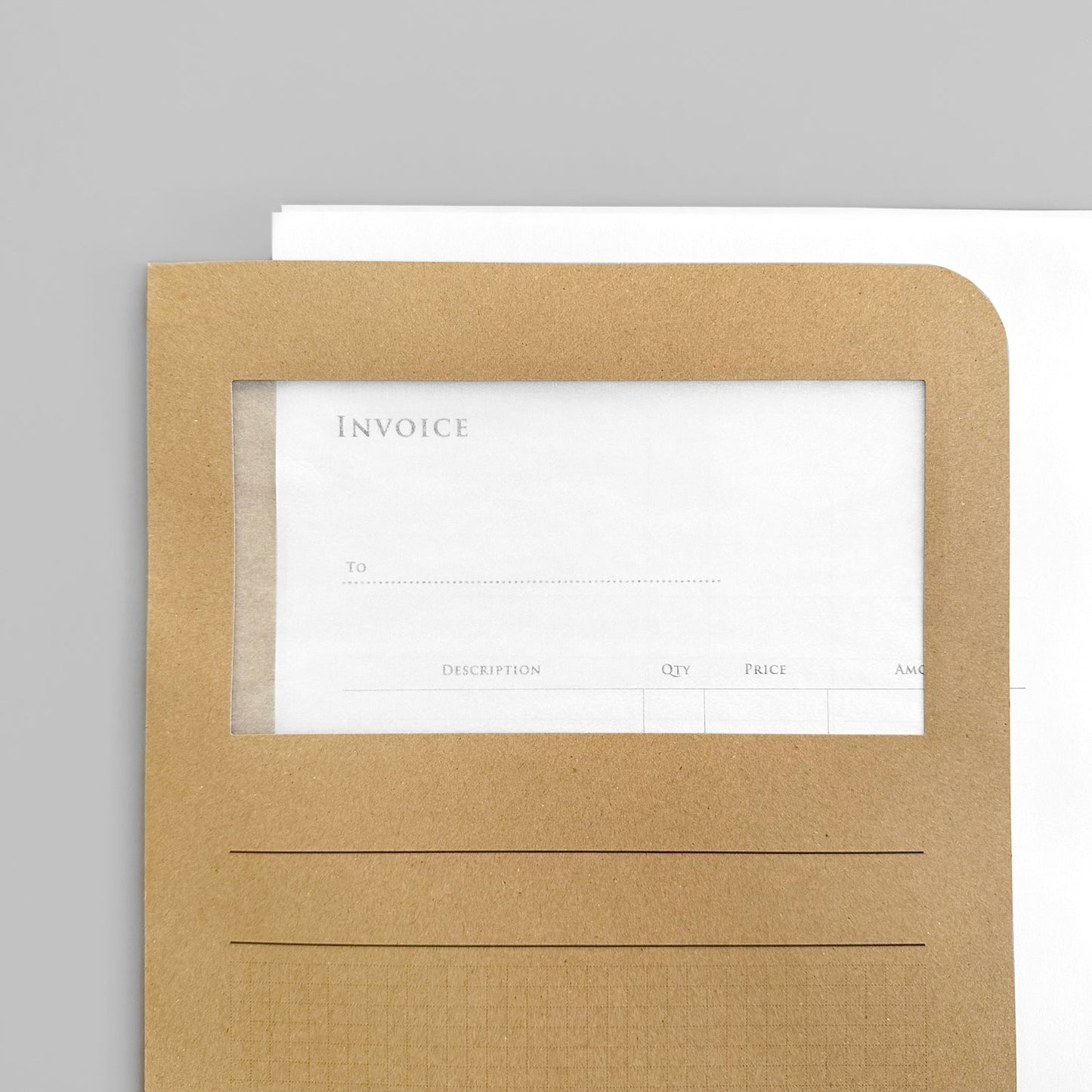 【期間限定・おまとめ買い】ORGANISE｜A4 window folder　10枚