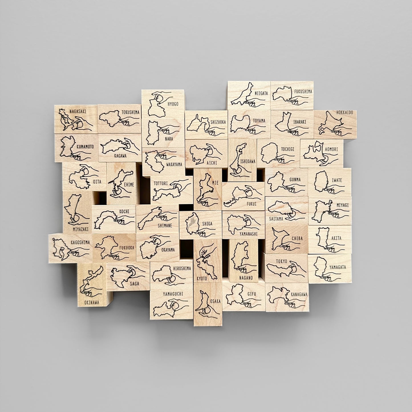 【期間限定】〈都道府県のカタチ〉スタンプ