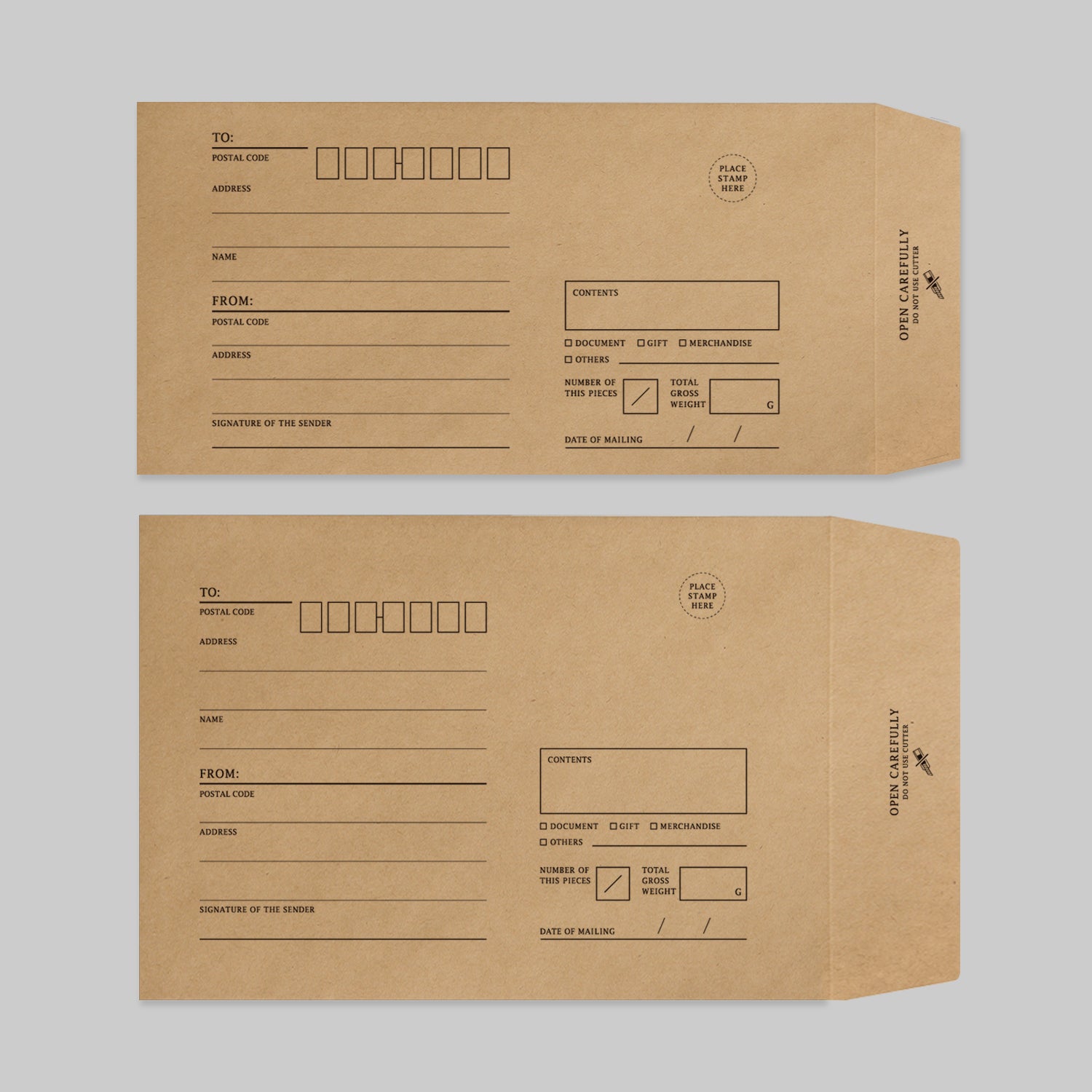 KRAFT ENVELOPE｜クラフト封筒 – KNOOPWORKS