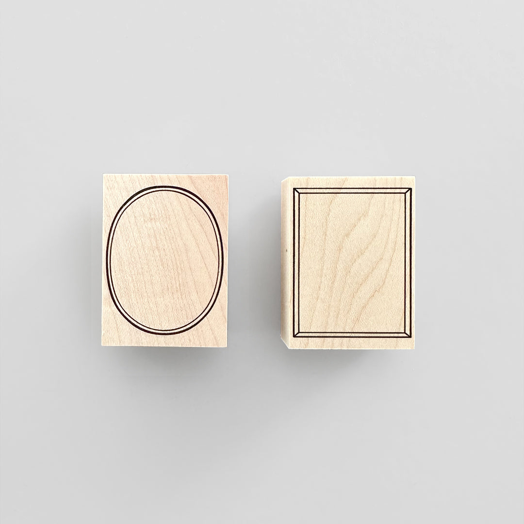 〈FRAME〉スタンプ｜レクタングル・オーバル