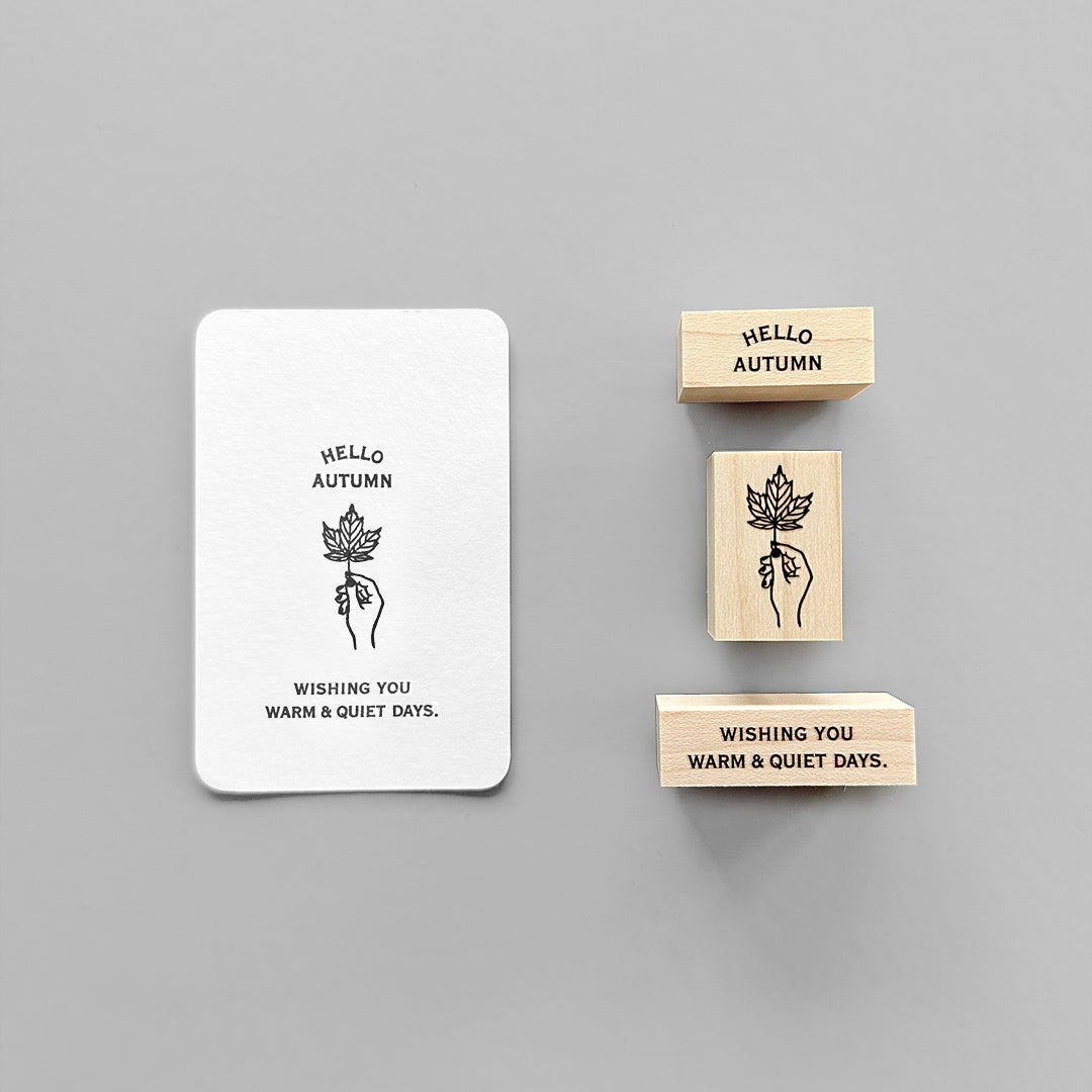 〈MESSAGE〉WISHING YOU WARM&QUIET DAYSスタンプ｜あたたかくおだかな日々を