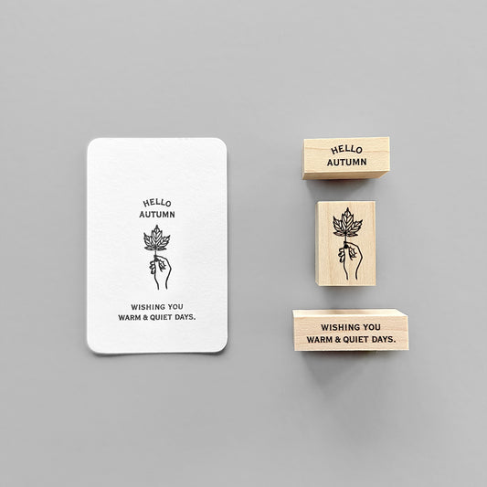 〈MESSAGE〉WISHING YOU WARM&QUIET DAYSスタンプ｜あたたかくおだかな日々を