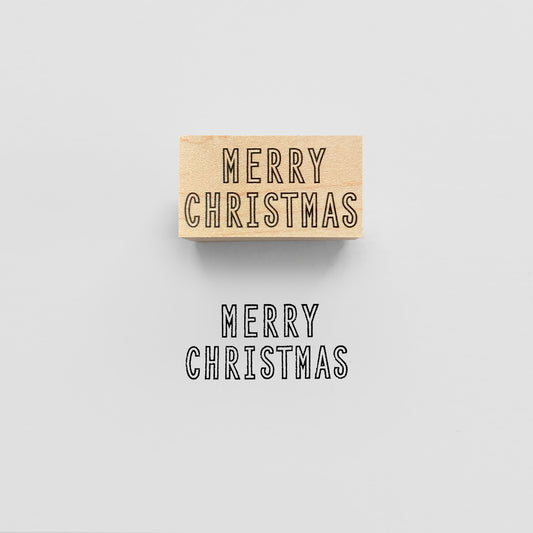 〈MERRY CHRISTMAS〉スタンプ｜メリークリスマス